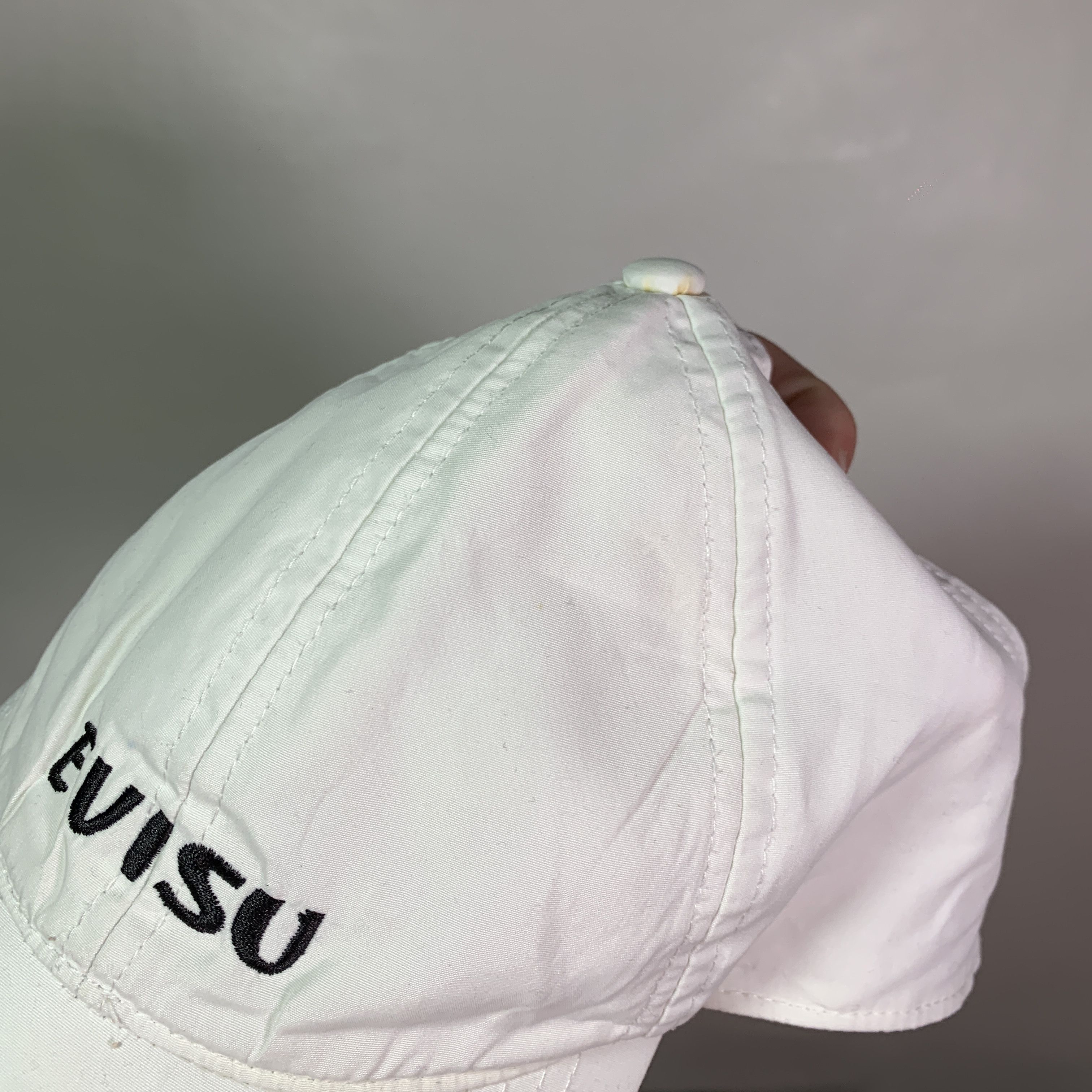 Evisu × Vintage Vintage Evisu Visor Cap White Hat Size ONE SIZE - 4 Thumbnail