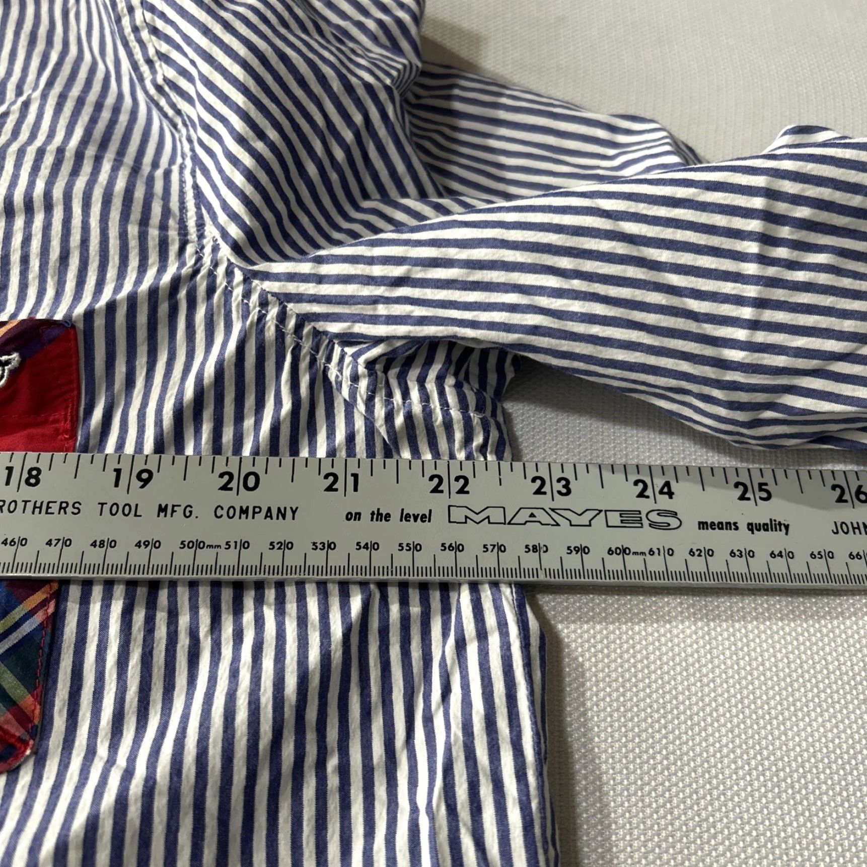 Vineyard Vines Vineyard Vines Button-Up Shirt Womens Size 16 Blue Red Striped Plaid Relaxed Classic Preppy Shirt Women Mens? Size XXL / US 16-18 / IT 52-54 - 6 Thumbnail