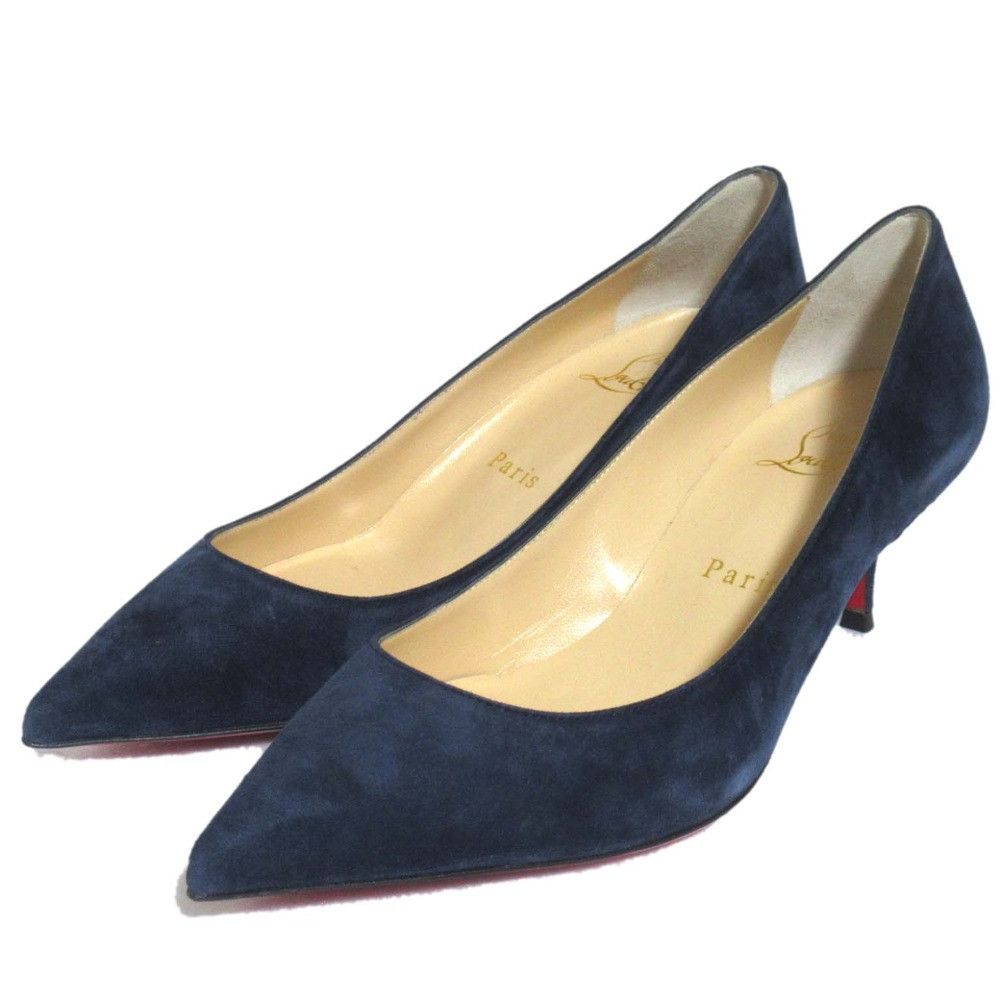 Christian Louboutin Christian Louboutin Christian Louboutin KATE55 Suede Pumps Suede Shoes KATE55 DUTY FREE for USA Size ONE SIZE - 1 Thumbnail