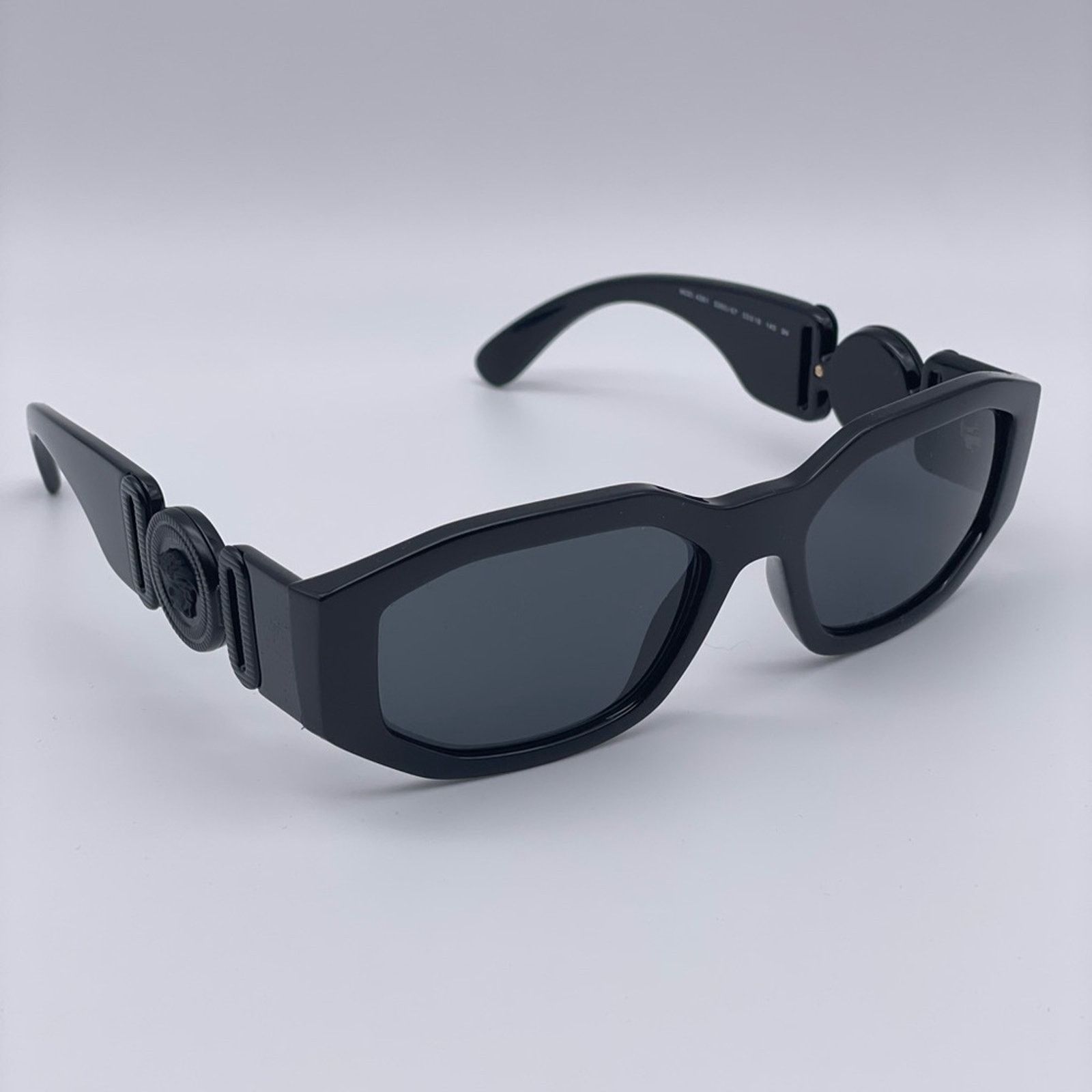 Versace NEW VERSACE VE4361 536087 Black/Dark Grey Unisex Sunglasses Size ONE SIZE - 2 Thumbnail