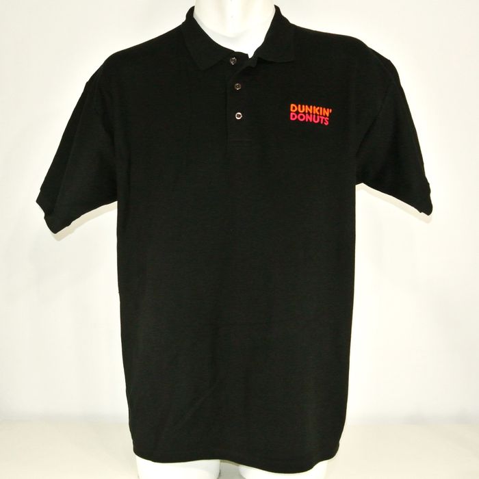 Mando DUNKIN' DONUTS Employee Uniform Black Polo Shirt | Grailed