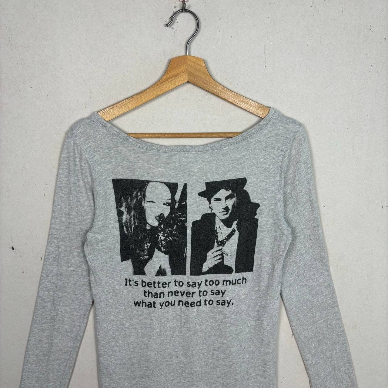 SLY SLY Archive Graphic Long Sleeve Top Grey Y2K Japan Size 1 Size US S / EU 44-46 / 1 - 3 Thumbnail