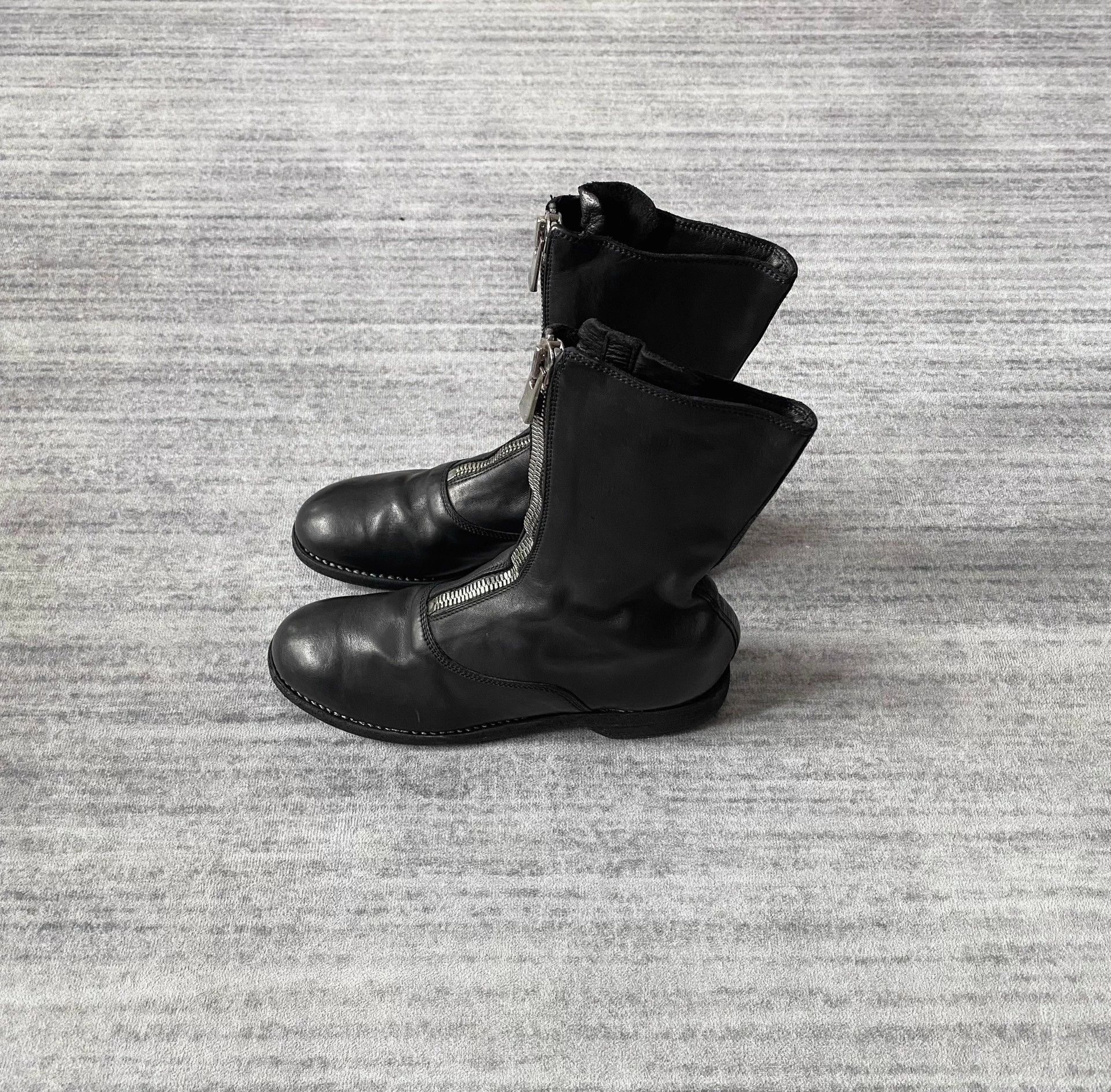 Guidi Guidi 310 Horse Leather Dark Ankle Boots 36 (New) Size US 5.5 / IT 35.5 - 3 Thumbnail