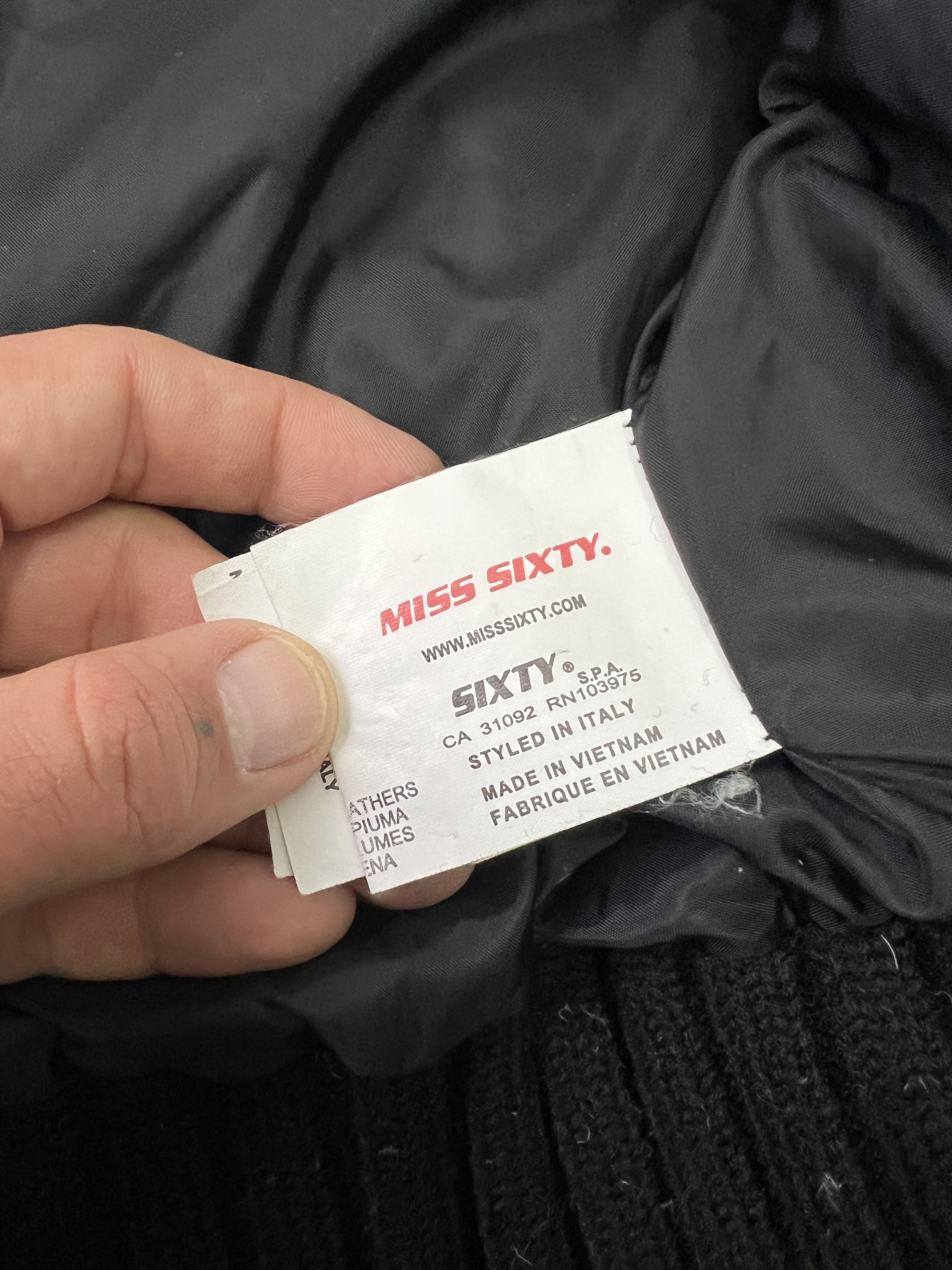 Miss Sixty Dolce Gabbana style Y2K MISS SIXTY DOWN BOMBER JACKET Size M / US 6-8 / IT 42-44 - 18 Thumbnail