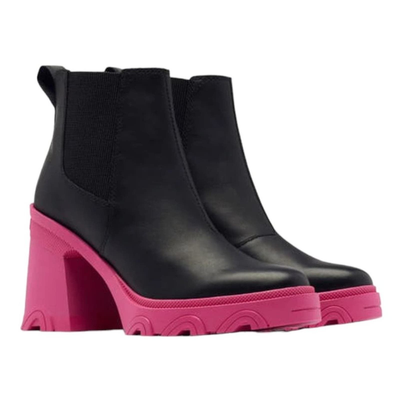 image of Sorel Brex Waterproof Platform Chelsea Boot Size 7.5 NWT in Black, Women's