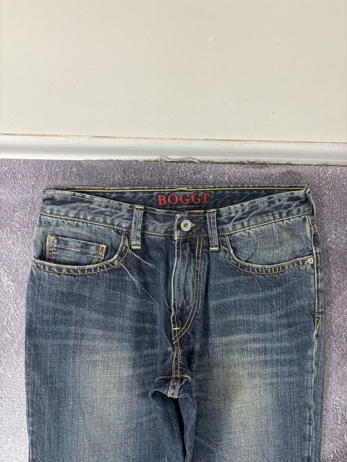 Boggi Boggi Milano BM39 Men’s Straight Fit Italian Denim Jeans Size US 31 - 5 Thumbnail