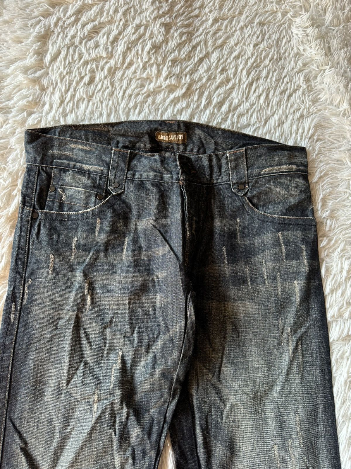 If Six Was Nine × Japanese Brand × Vintage Japanese Vintage Washed Wide Flare Distressed Denim Jeans Size US 33 - 10 Thumbnail