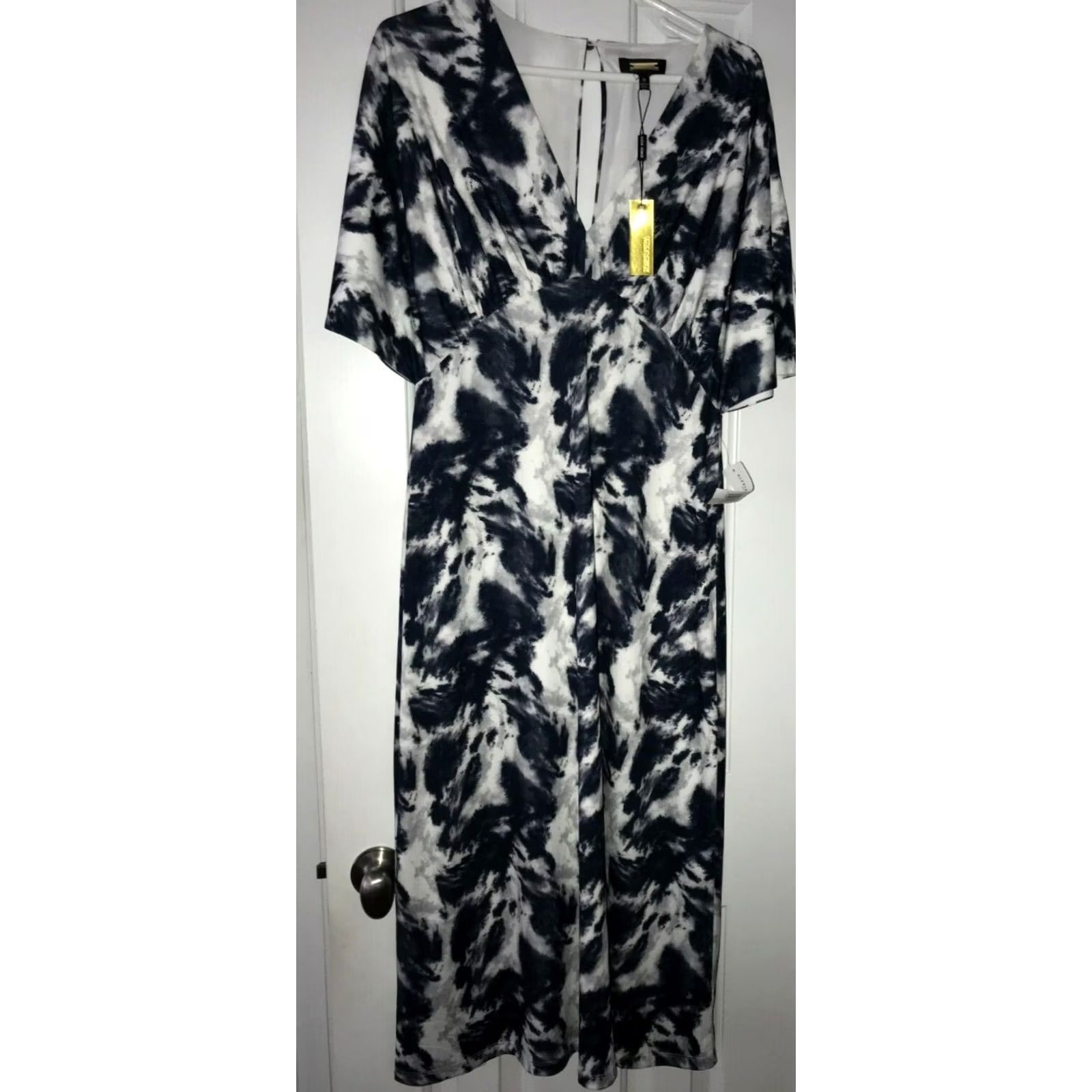 Vintage NWT Alexia Admor Women's Midi Dress M Multicolor ABSTRACT TIEDYE Size M / US 6-8 / IT 42-44 - 3 Thumbnail