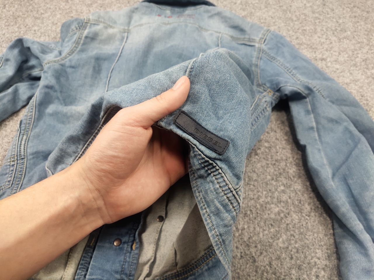 Diesel Vintage 90's Diesel Elshar Ne Juzicon denim stretch Jacket Size US S / EU 44-46 / 1 - 12 Thumbnail