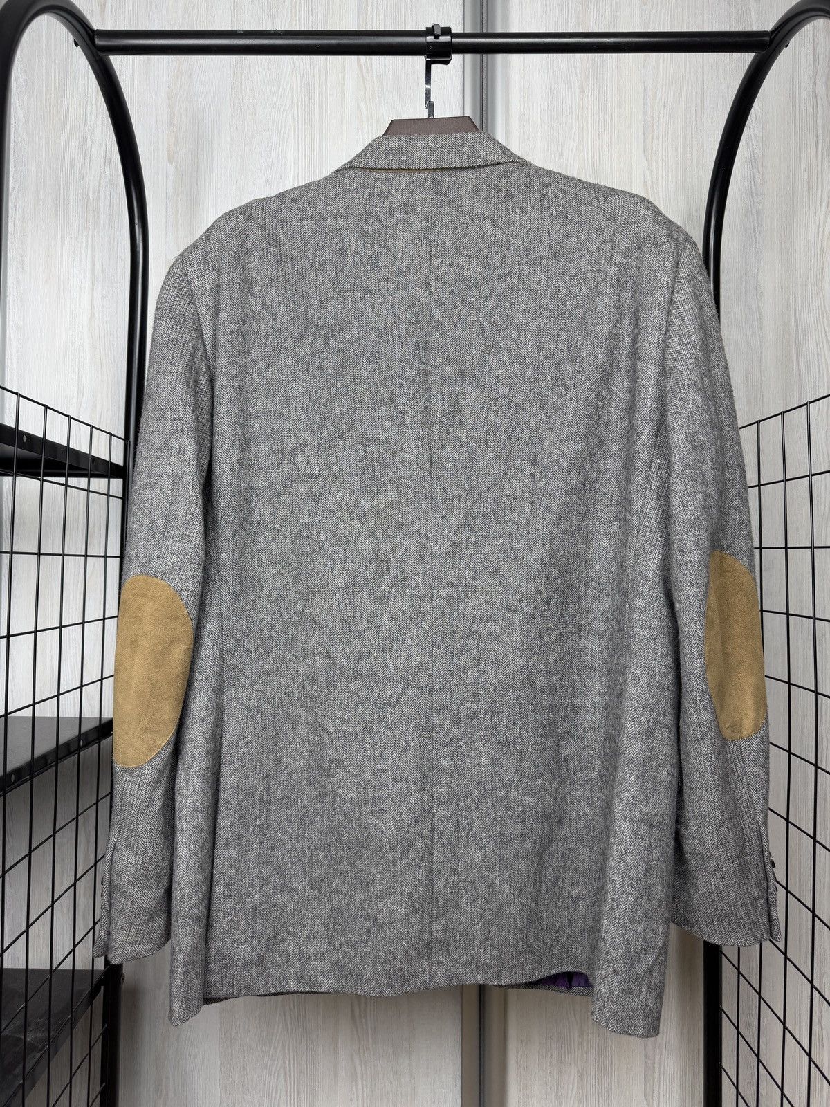 Pal Zileri Pal Zileri Concept grey wool cashmere herringbone blazer Size 46R - 9 Thumbnail