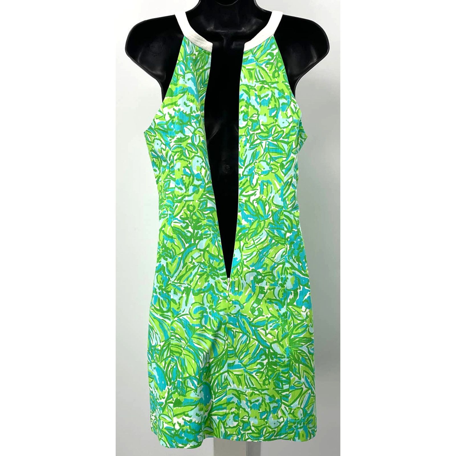 Lilly Pulitzer NWT Lilly Pulitzer Fresh Citrus Green Parrot Sheath Dress Size S / US 4 / IT 40 - 5 Thumbnail