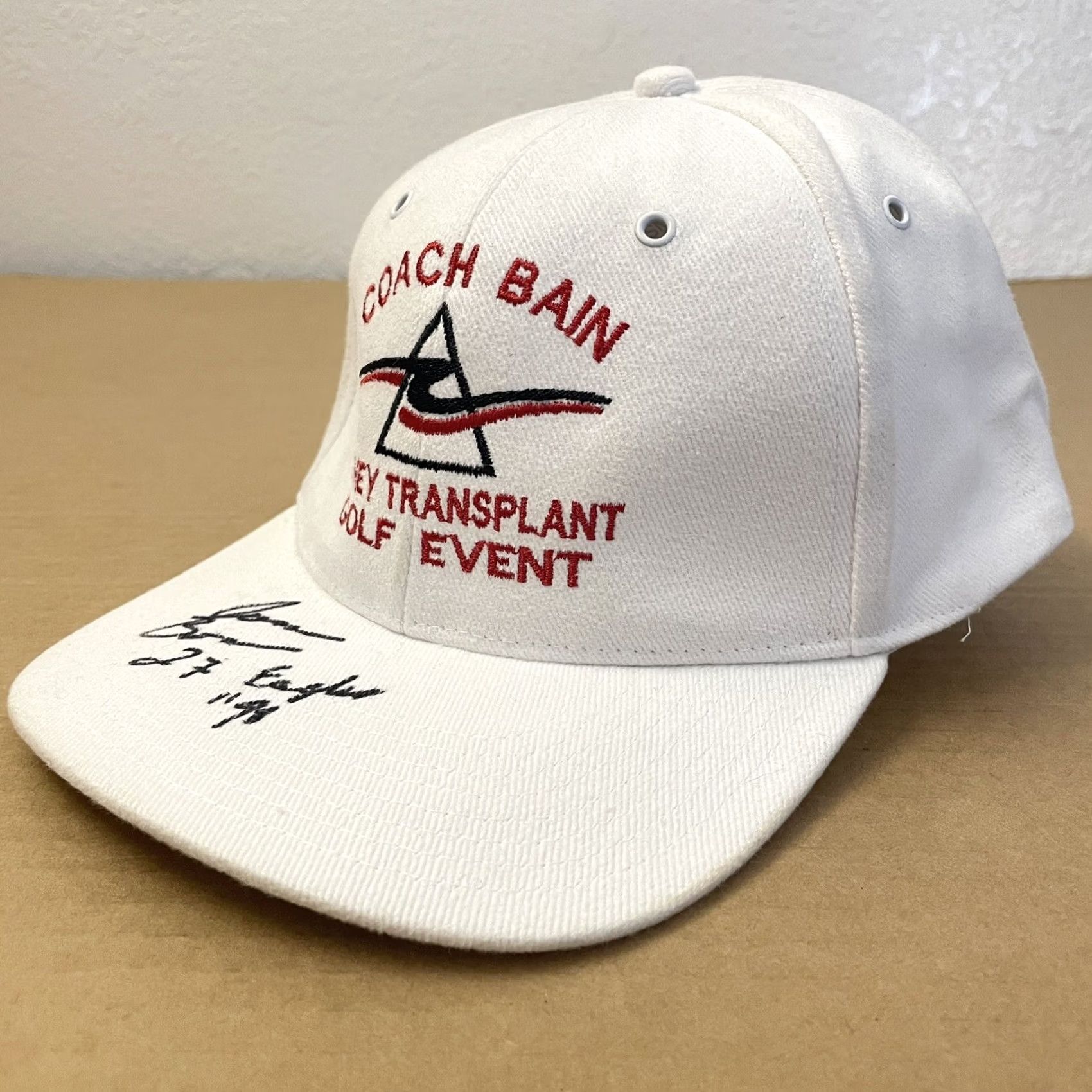 Essentials VINTAGE Kidney Charity Golf Hat Cap Strapback Adult Adjustable White Bain Mens Hat Size ONE SIZE - 5 Thumbnail
