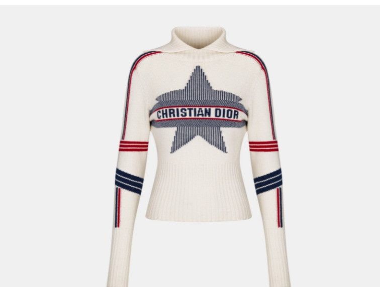 o1w1db10425 144S77A Stand Collar Sweater in Multicolor