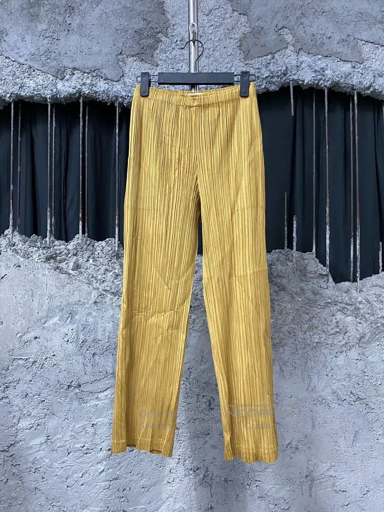 Issey Miyake Issey Miyake size:1 Yellow Trousers Size 22" - 1 Thumbnail
