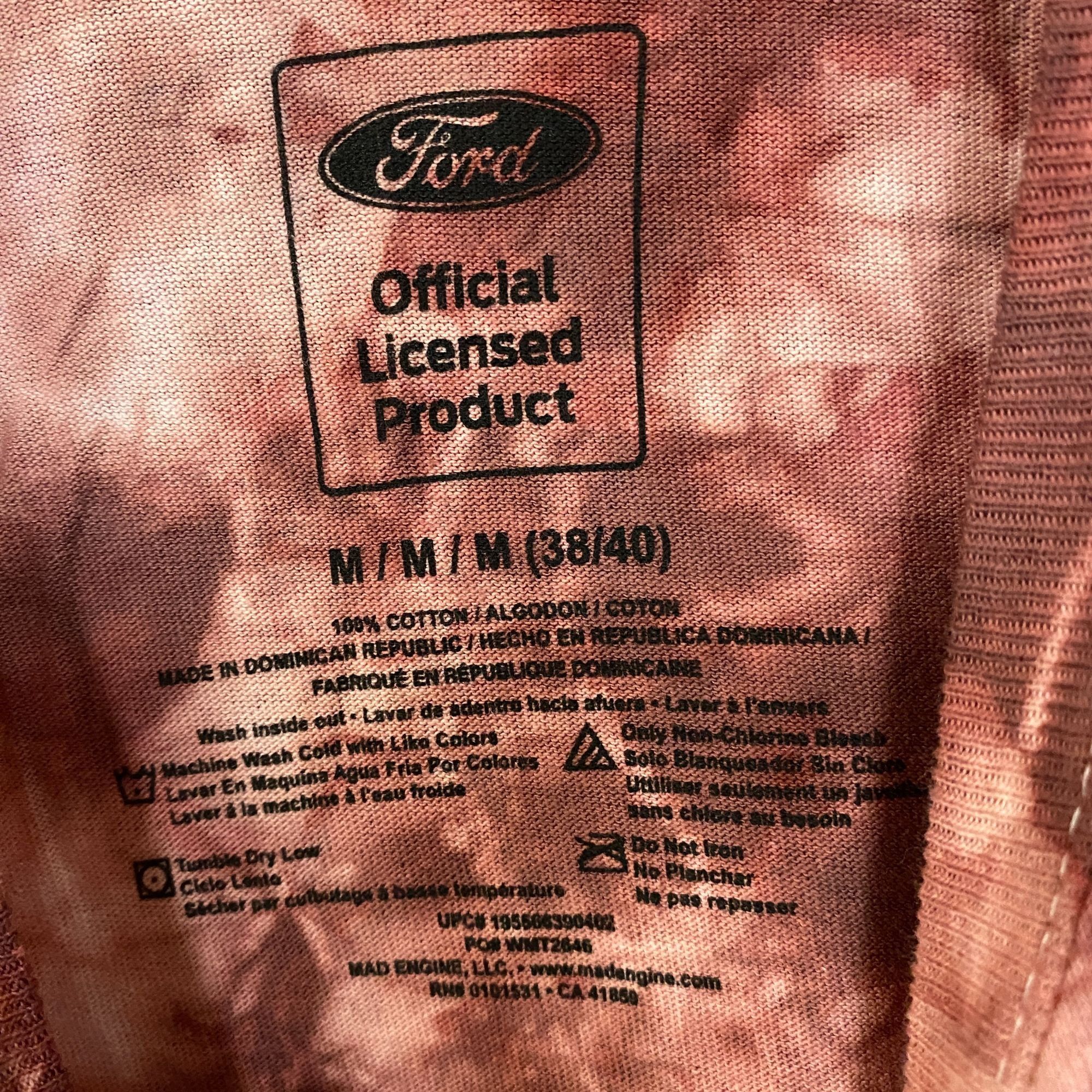 Ford Ford Mustang Classic American Muscle Car Promo Tie Dye Mediu Size US M / EU 48-50 / 2 - 4 Thumbnail