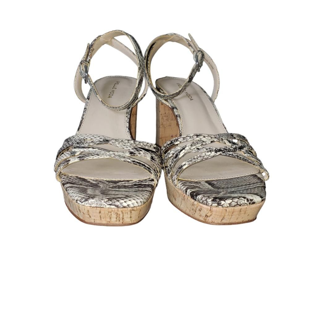 Designer Pelle Moda New Ladies Animal Print Sandals 8.5 Size US 8.5 / IT 38.5 - 3 Thumbnail