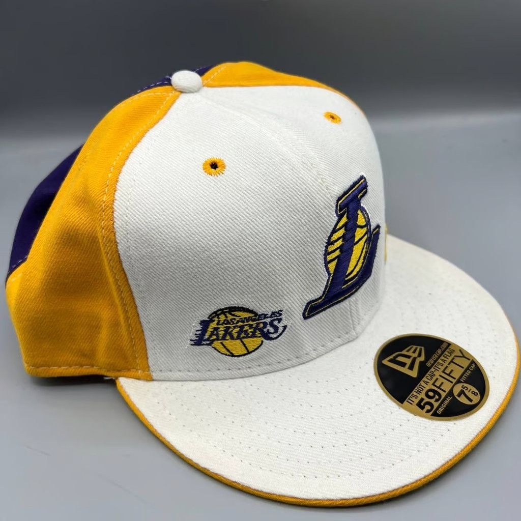 New Era Los Angeles LA Lakers Hat Men 7 5/8 Gary Payton NBA Fitted Size ONE SIZE - 3 Thumbnail