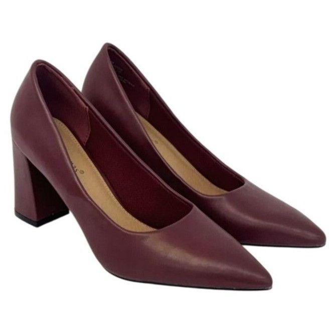 Other PIERRE DUMAS / Lover-1 / Burgundy / Block Heel / Pointed / Size US 10 / IT 40 - 1 Thumbnail