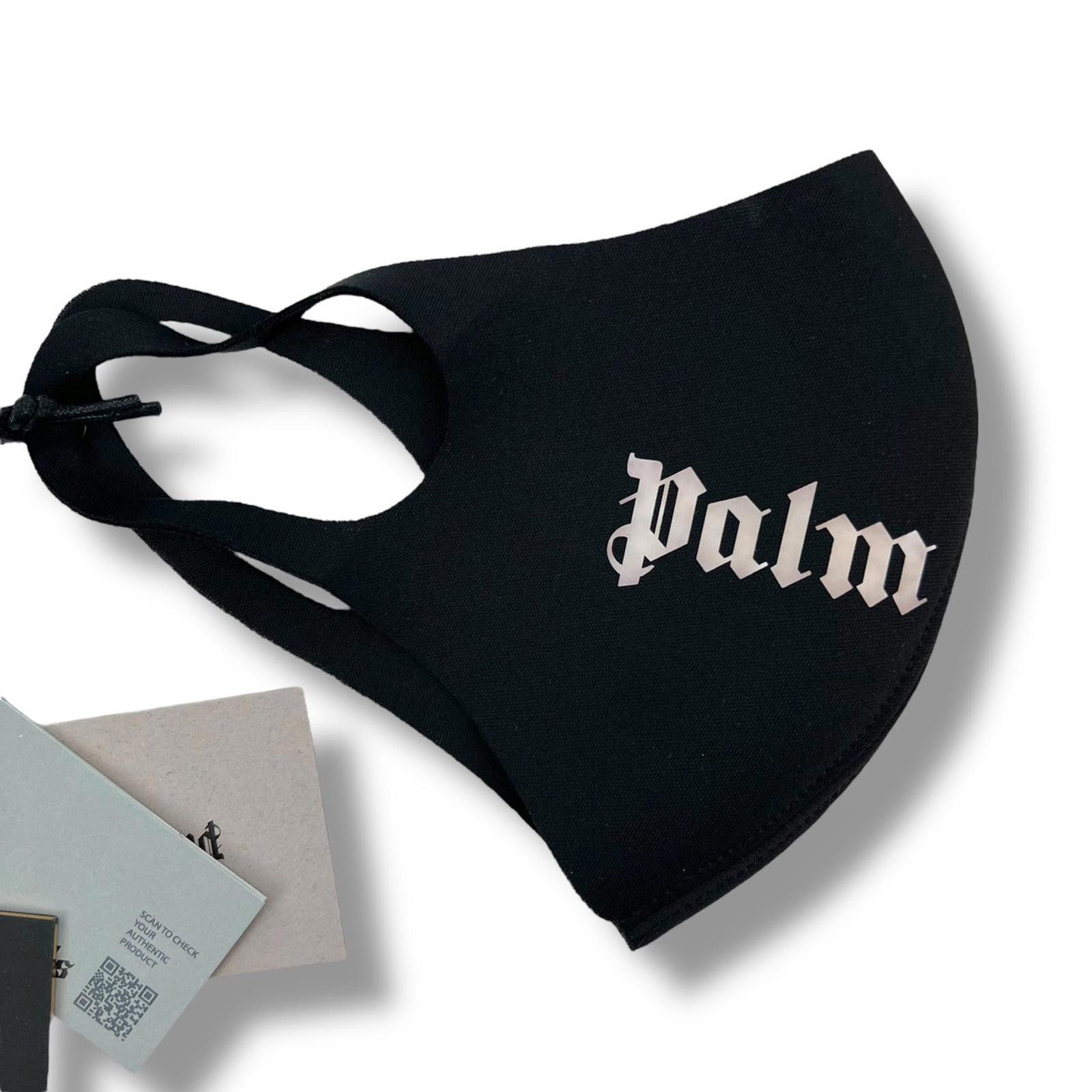Palm Angels Palm Angels Logo Black Face Mask Size ONE SIZE - 2 Thumbnail