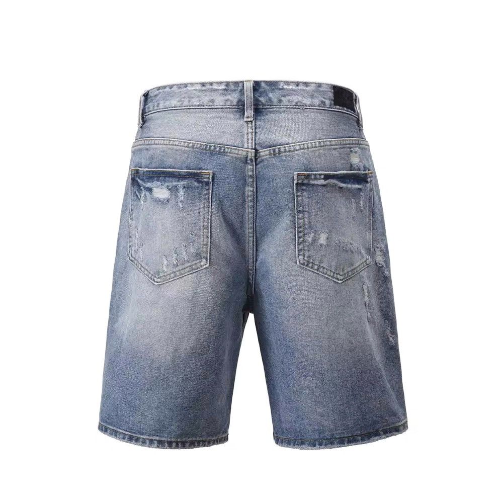 Japanese Brand × Vintage Frayed Ripped Hole Retro Vintage Jorts y2k Size US 36 / EU 52 - 2 Thumbnail