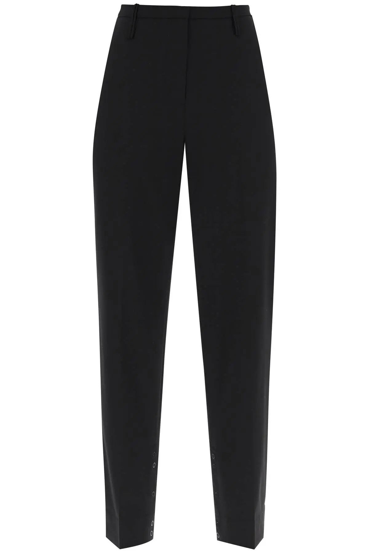 image of Ganni O1S22I1N1223 Cigarette Pant In Black, Women's (Size 24)