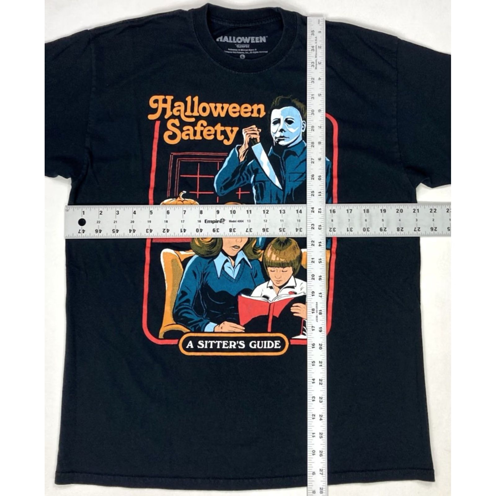 CO Creepy Co Halloween Safety Graphic T-shirt Men Large Black Short Sleeve Size US XXL / EU 58 / 5 - 5 Thumbnail
