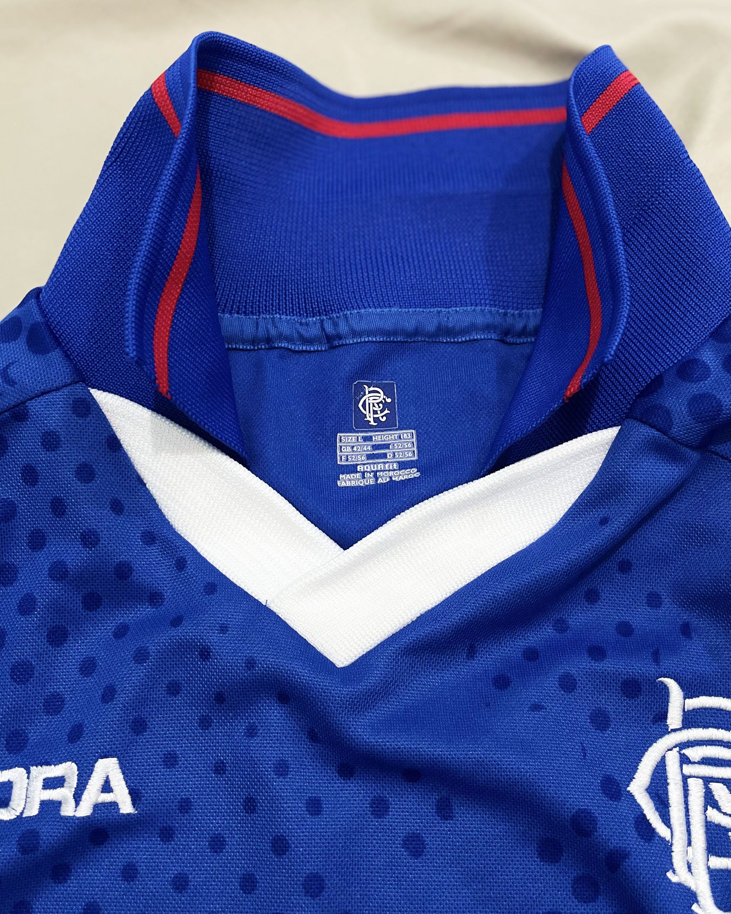 Diadora Rangers Home Kit 2002 2003 Size US L / EU 52-54 / 3 - 4 Thumbnail
