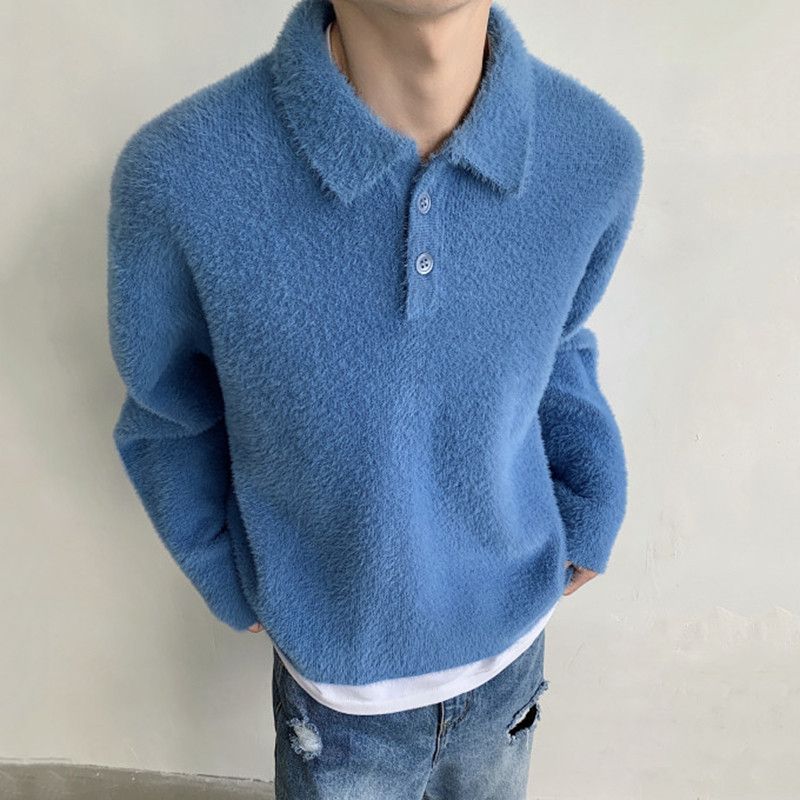 Japanese Brand Korean Style Knitting Tops Turn-down Collar Size US XL / EU 56 / 4 - 2 Thumbnail
