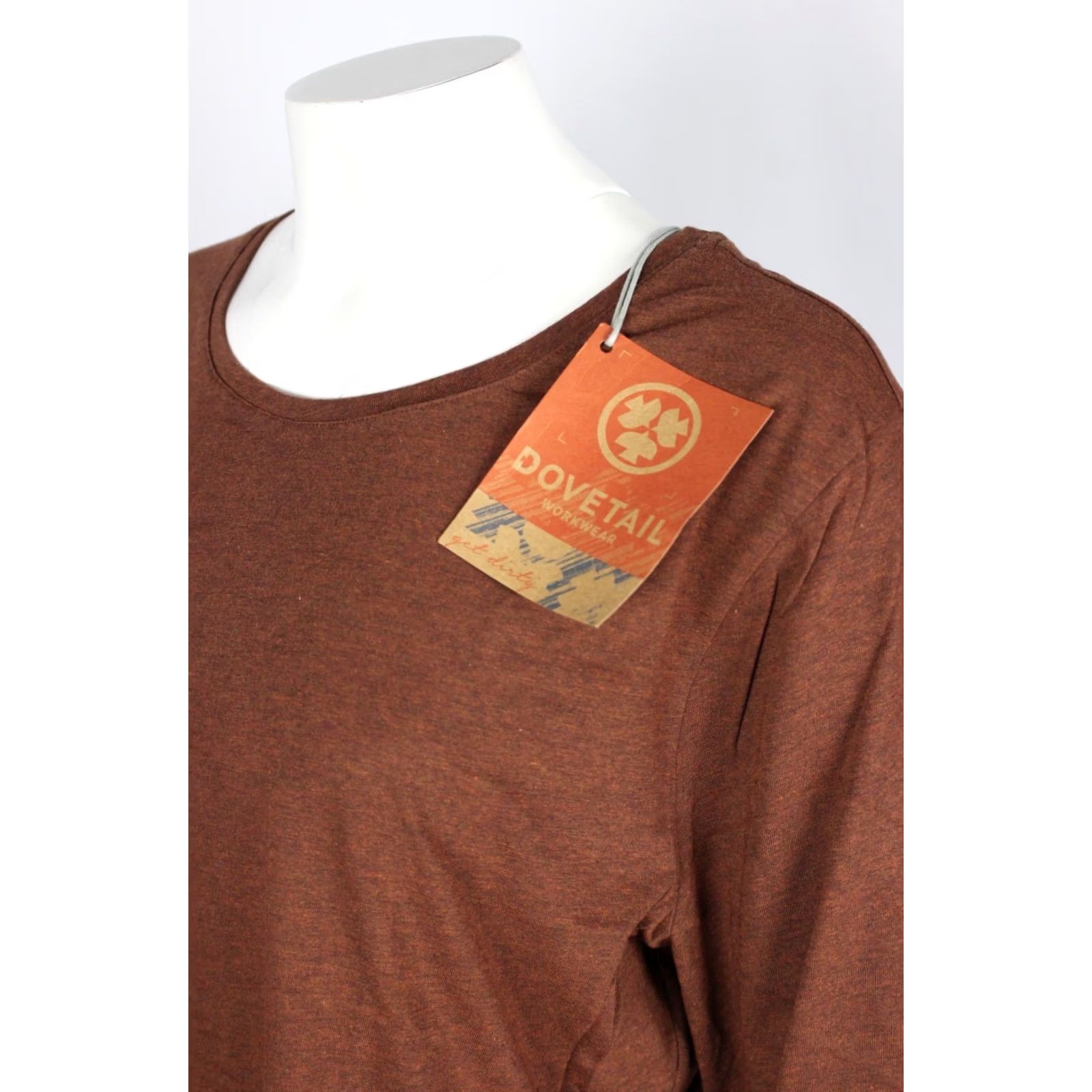 Vintage Dovetail Women's Long Sleeve Graphic T Shirt Crew XXL Mineral Brown Size XXL / US 16-18 / IT 52-54 - 4 Thumbnail