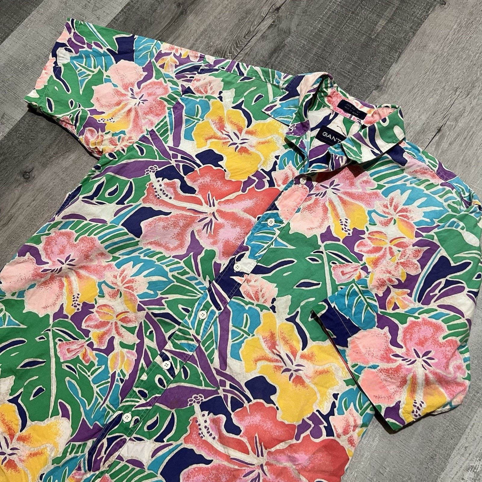 Gant VTG Colorful Floral Burton Shirt Hawaiian Beach Surf Skate Size US M / EU 48-50 / 2 - 3 Thumbnail