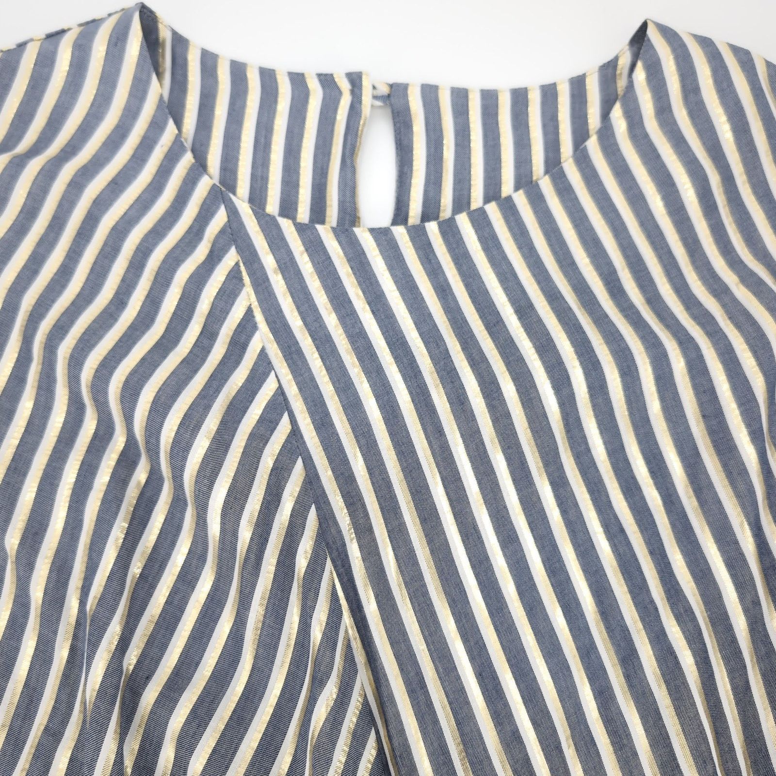 Eva Franco Anthropologie Eva Franco SAMPLE PIECE Marin Striped Top Sz 6 Size M / US 6-8 / IT 42-44 - 4 Thumbnail