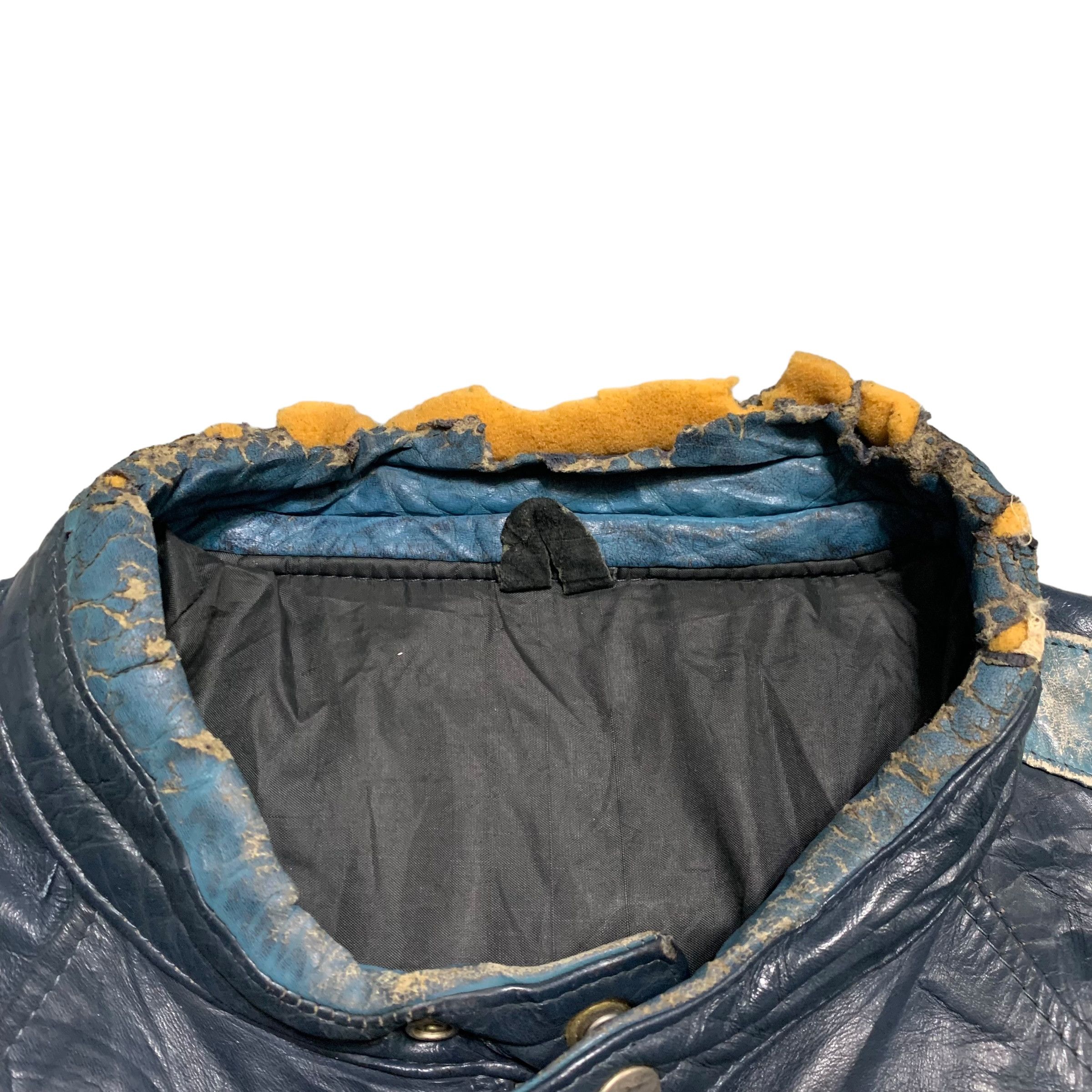 Other Vintage Drospo Biker Leather Jacket Size US L / EU 52-54 / 3 - 6 Thumbnail