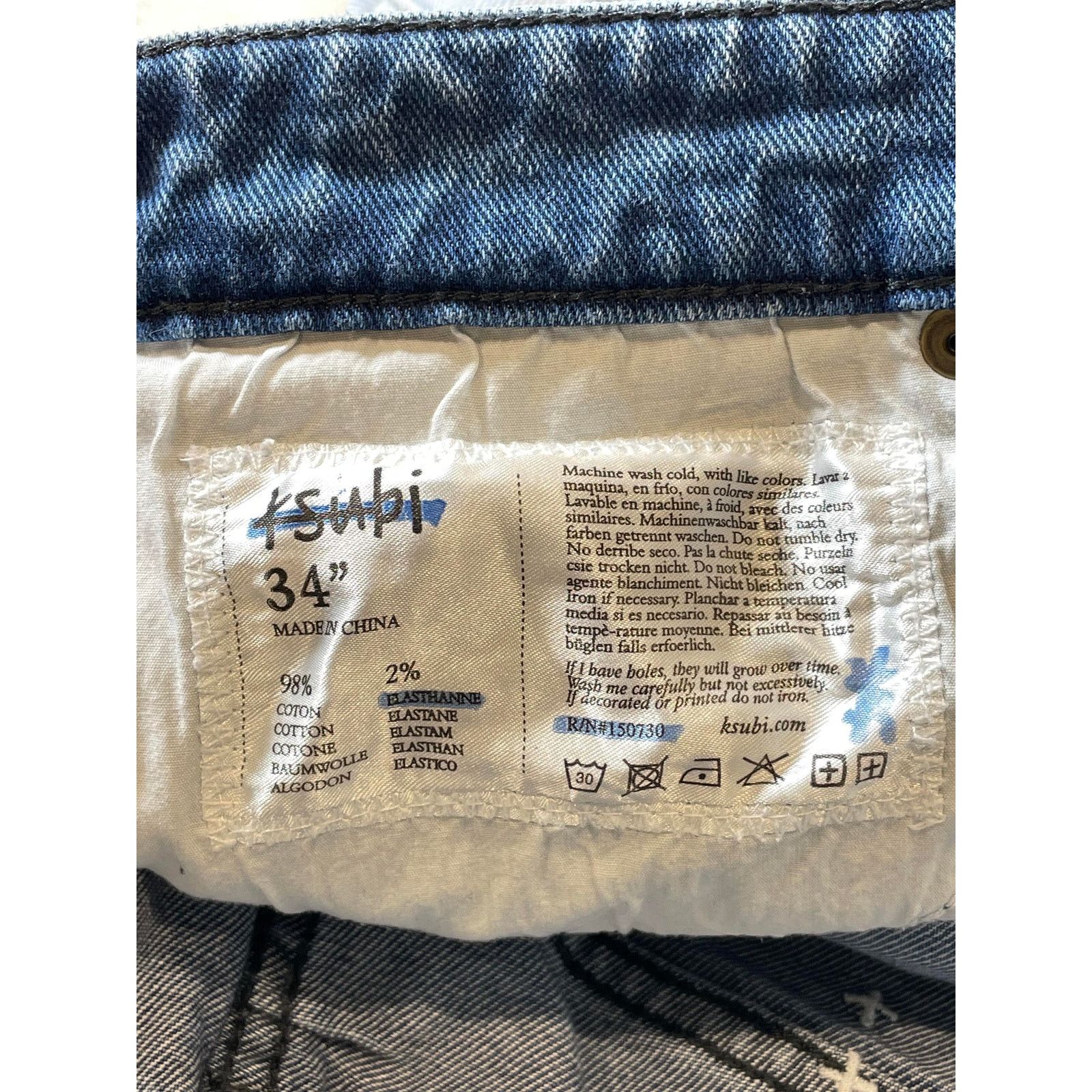 Ksubi Ksubi Light Wash Jeans Size US 34 / EU 50 - 4 Thumbnail