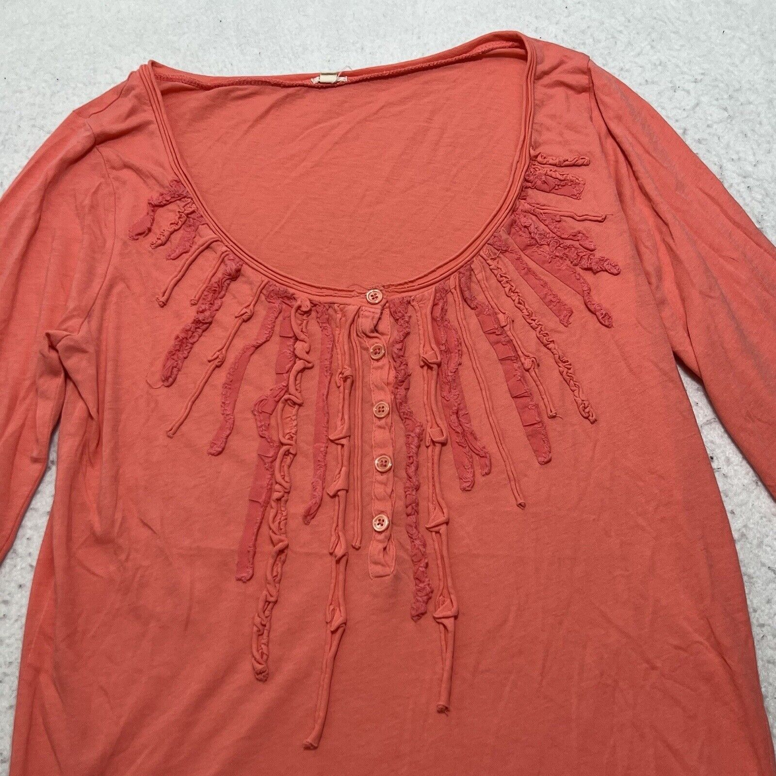 J.Crew J. Crew Small Long Sleeve Button Up Light Pink T Shirt Top Size S / US 4 / IT 40 - 2 Thumbnail