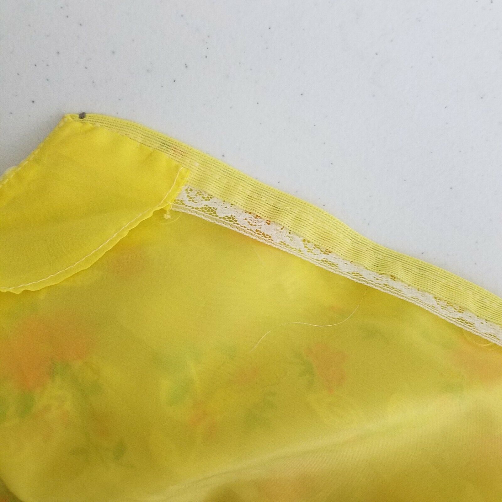 Handmade Vtg Flocked Floral Maxi Prairie Dress Long Ruffled SS M L Size M / US 6-8 / IT 42-44 - 10 Thumbnail