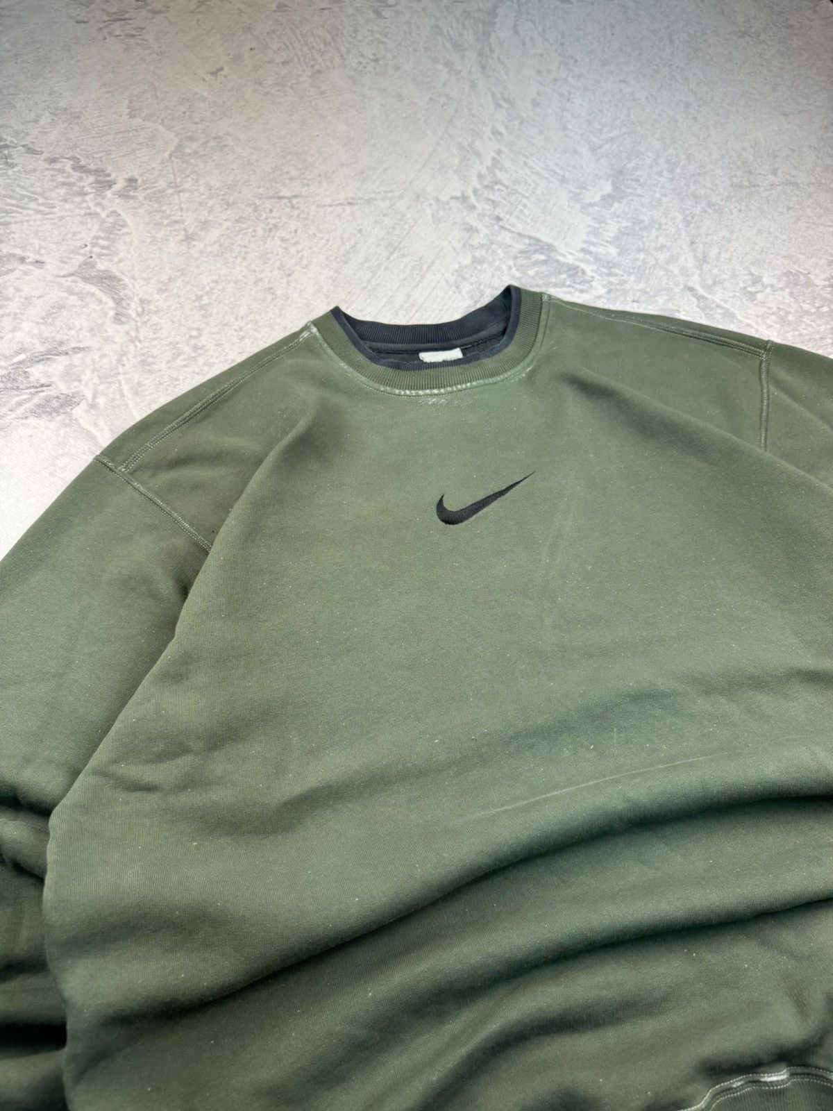 Nike × Vintage NIKE VINTAGE CENTER LOGO OVERSIZE BOXY SWEATSHIRT Size US XL / EU 56 / 4 - 3 Thumbnail