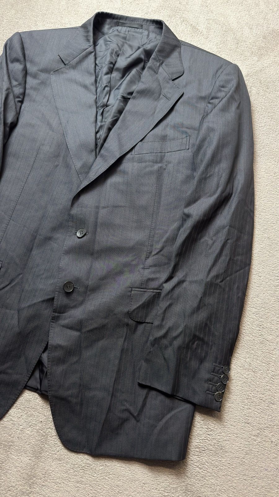 Gucci 00s Gucci Tom Ford Printstripe Blazer ysl dior cdg armani Size 54L - 3 Thumbnail