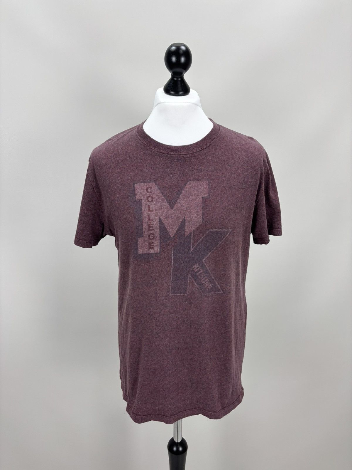 Maison Kitsune Mens t shirt Maison Kitsune Size L Color Burgundy Size US L / EU 52-54 / 3 - 1 Thumbnail