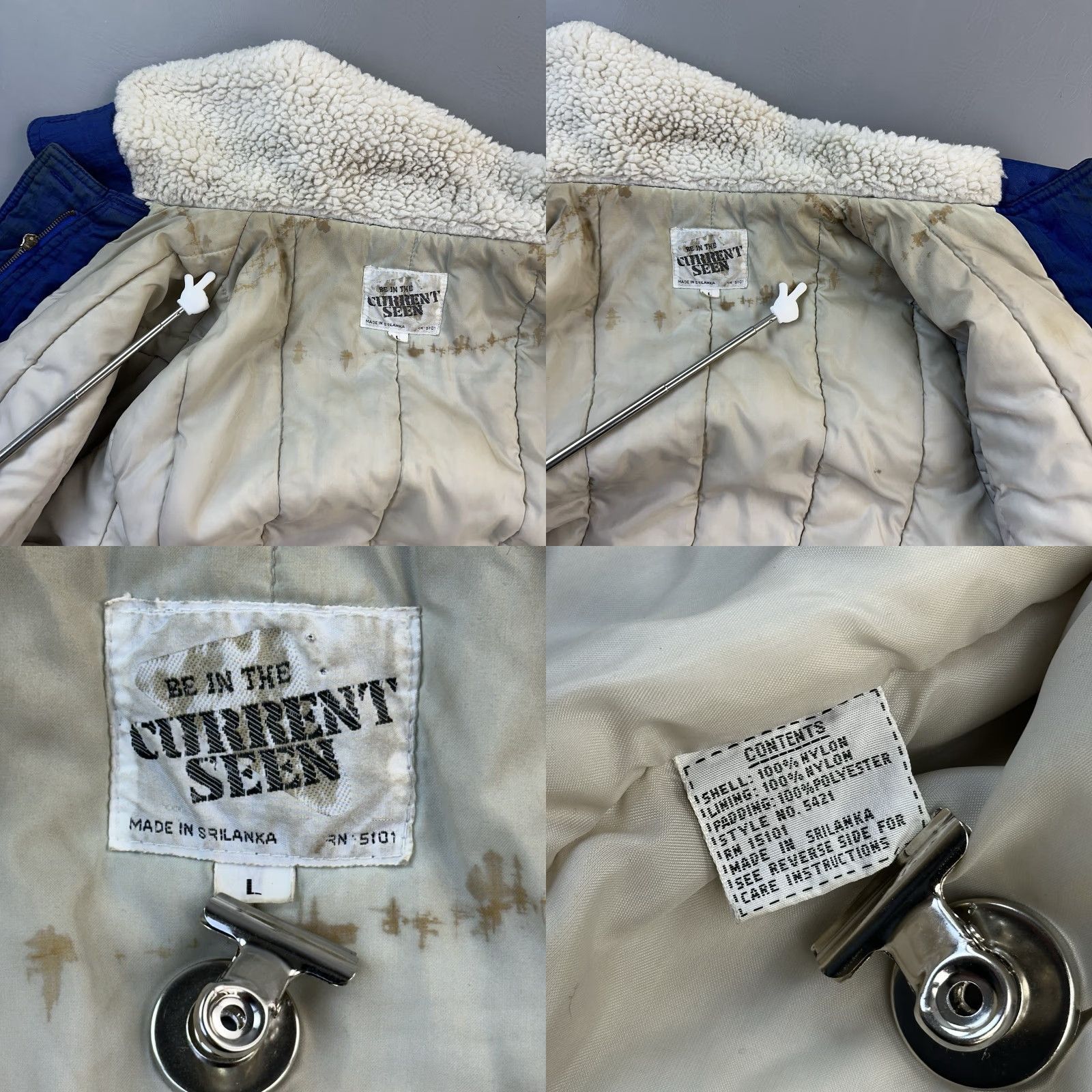 Vintage VINTAGE Current Seen Jacket Mens L 131st Airborne Squad Flight Bomber Blue Nylon Embroidered Logo Army Retro USA Size US L / EU 52-54 / 3 - 8 Thumbnail