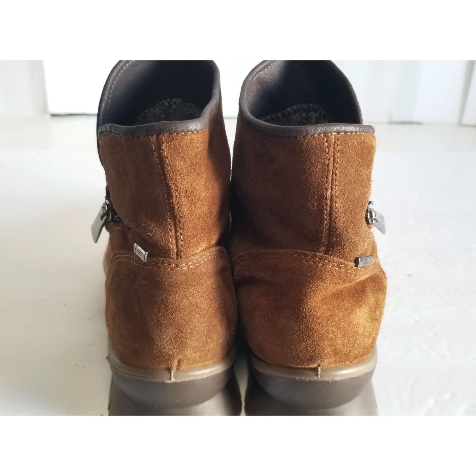 CO Igi & Co Ankle Boot Women Suede Leather Lining Rubber Sole Brown Zipper Made in Italy 39 (US 8.5) Winter Size US 9 / IT 39 - 3 Thumbnail