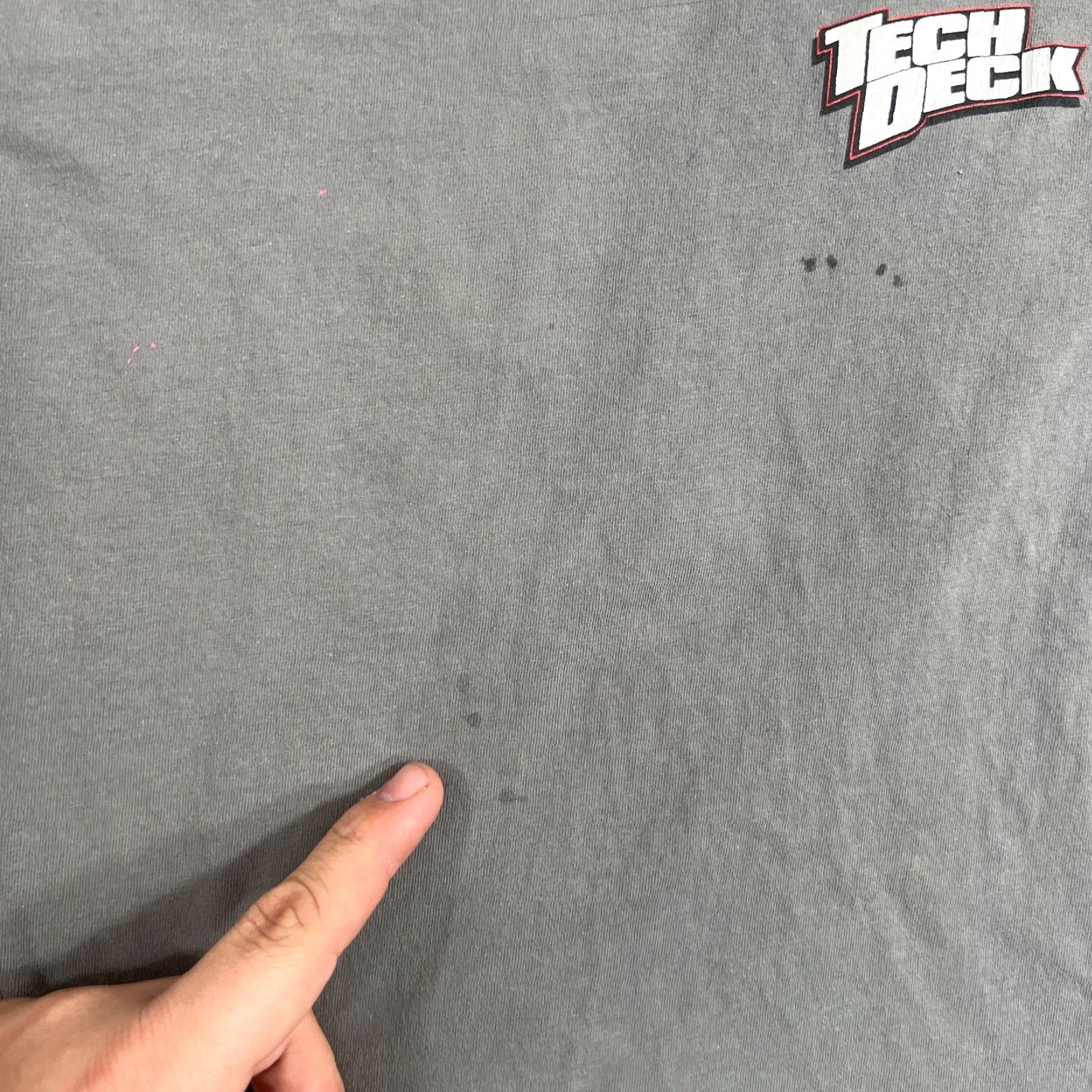 Vintage VINTAGE Tech Deck Long Sleeve T-Shirt Mens XS Gray Graphic Print 90s Skater Grunge Size US XS / EU 42 / 0 - 2 Thumbnail