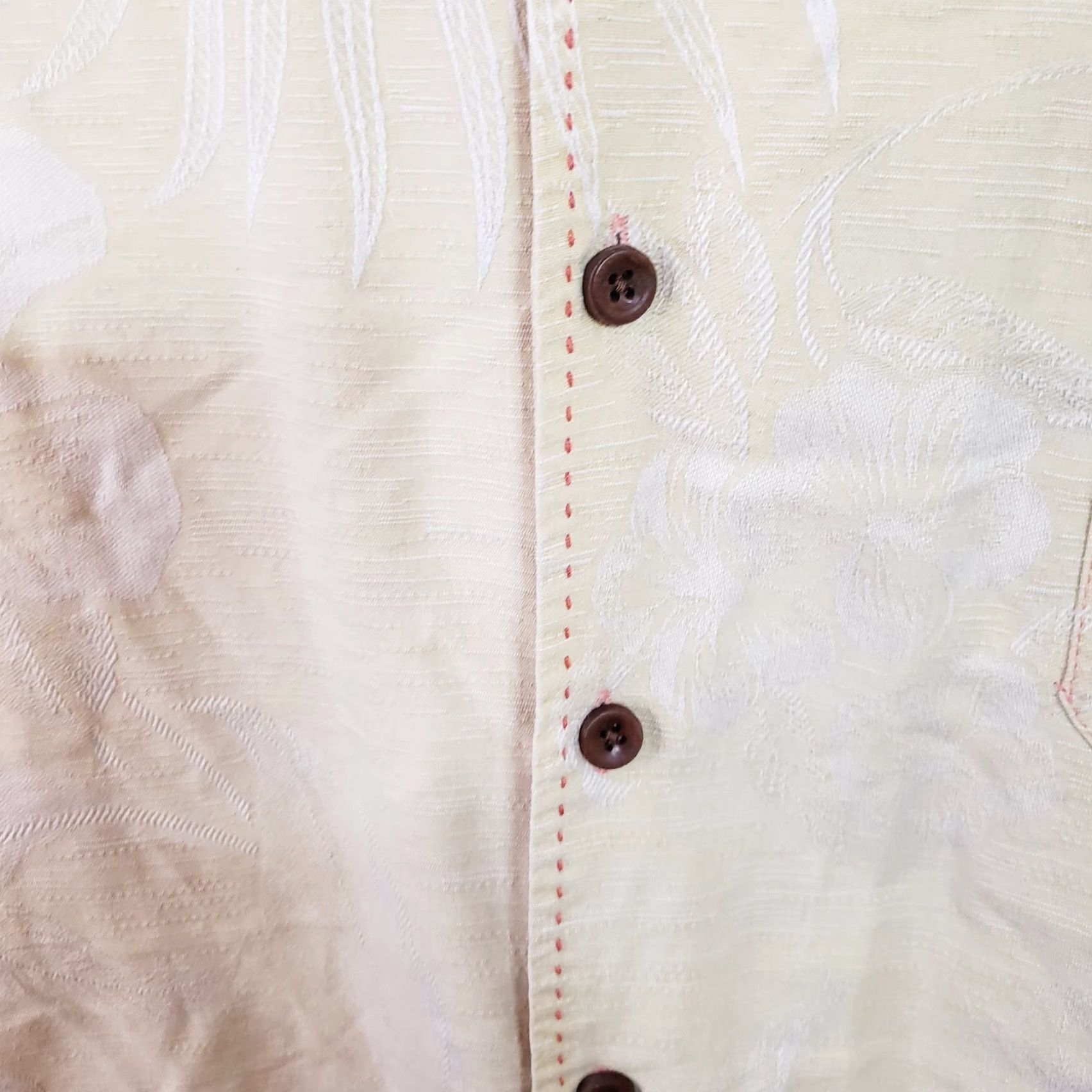 Vintage JAMAICA JAXX Men XL Short Sleeve Button-Down Floral Silk Shirt Yellow Size US XL / EU 56 / 4 - 6 Thumbnail