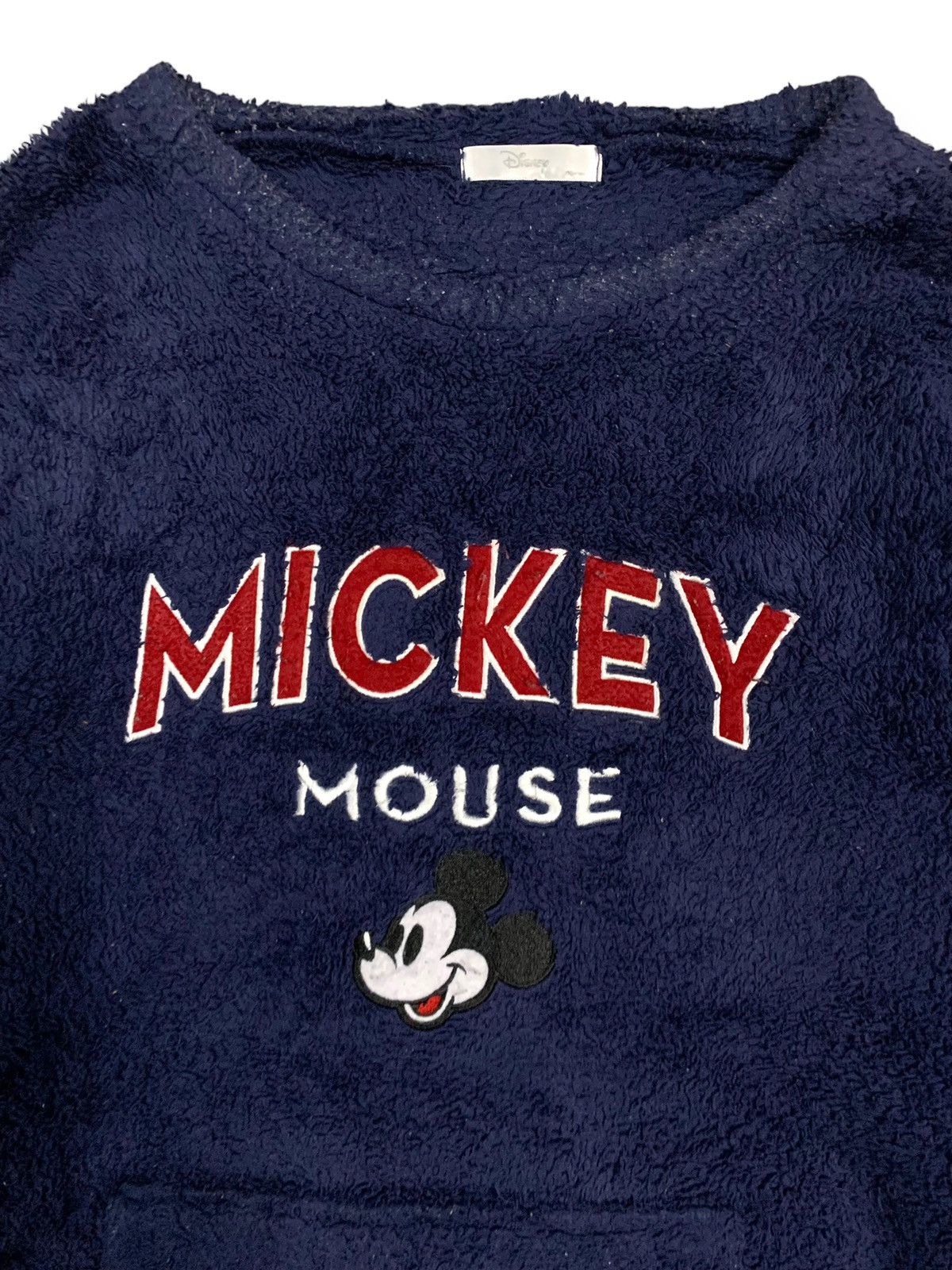 Disney Vintage Disney Mickey Mouse Big Logo Fleece Sweatshirts Size US L / EU 52-54 / 3 - 4 Thumbnail