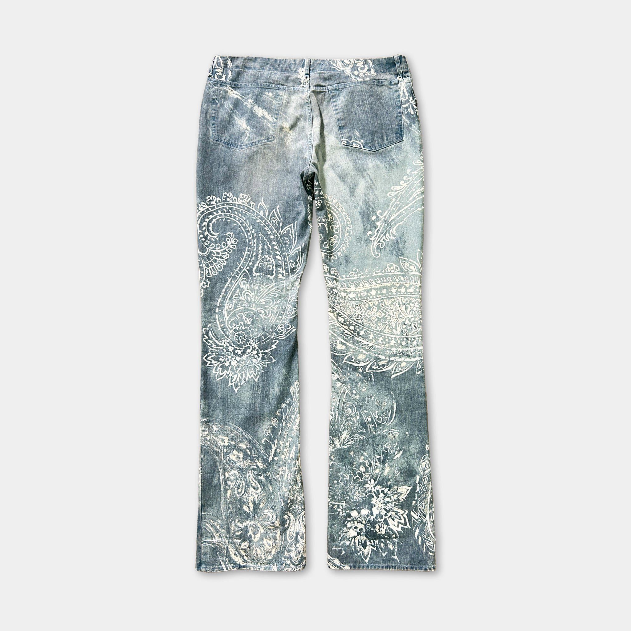 Just Cavalli Just Cavalli 00's Bandana Paisley Jeans Size US 35 - 4 Thumbnail
