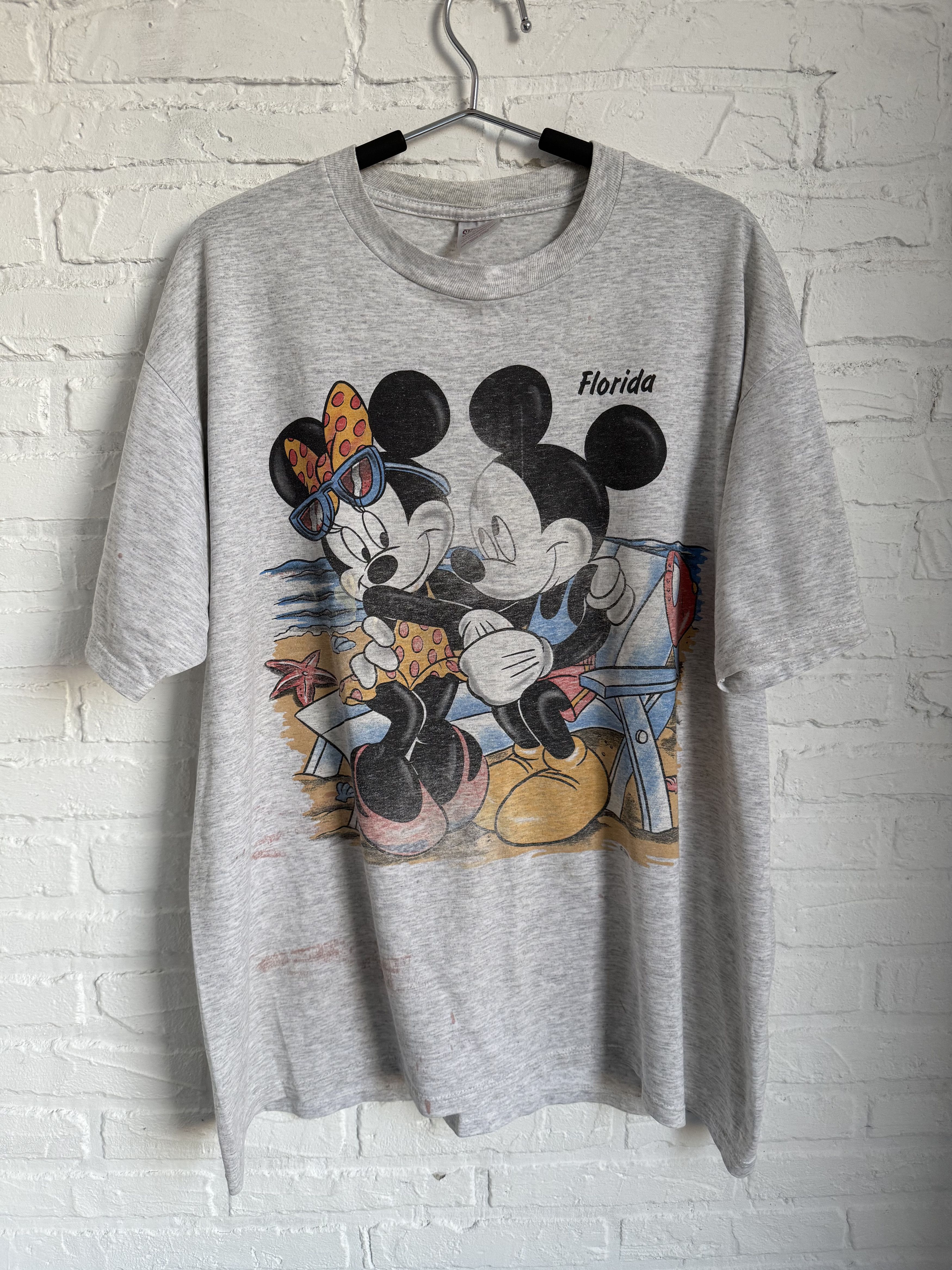 Cartoon Network × Mickey Mouse × Vintage Vintage 80s Mickey Mouse Florida cartoon t-shirt Size US XL / EU 56 / 4 - 1 Thumbnail