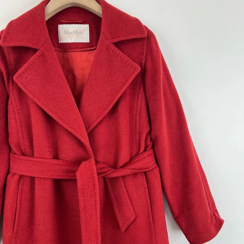 Max Mara Max Mara Red camel hair midi coat Size S / US 4 / IT 40 - 1 Thumbnail