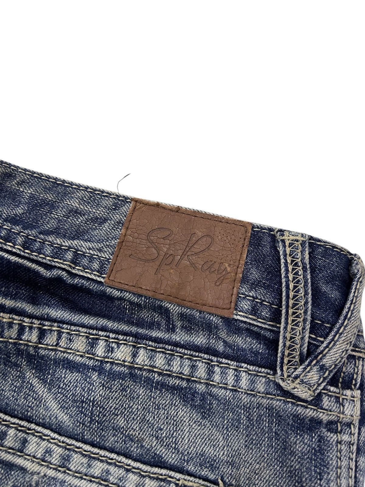 Japanese Brand × Vintage Vintage Japanese Denim Sp Ray Blue Wash Distressed Jeans Size US 30 / EU 46 - 15 Thumbnail