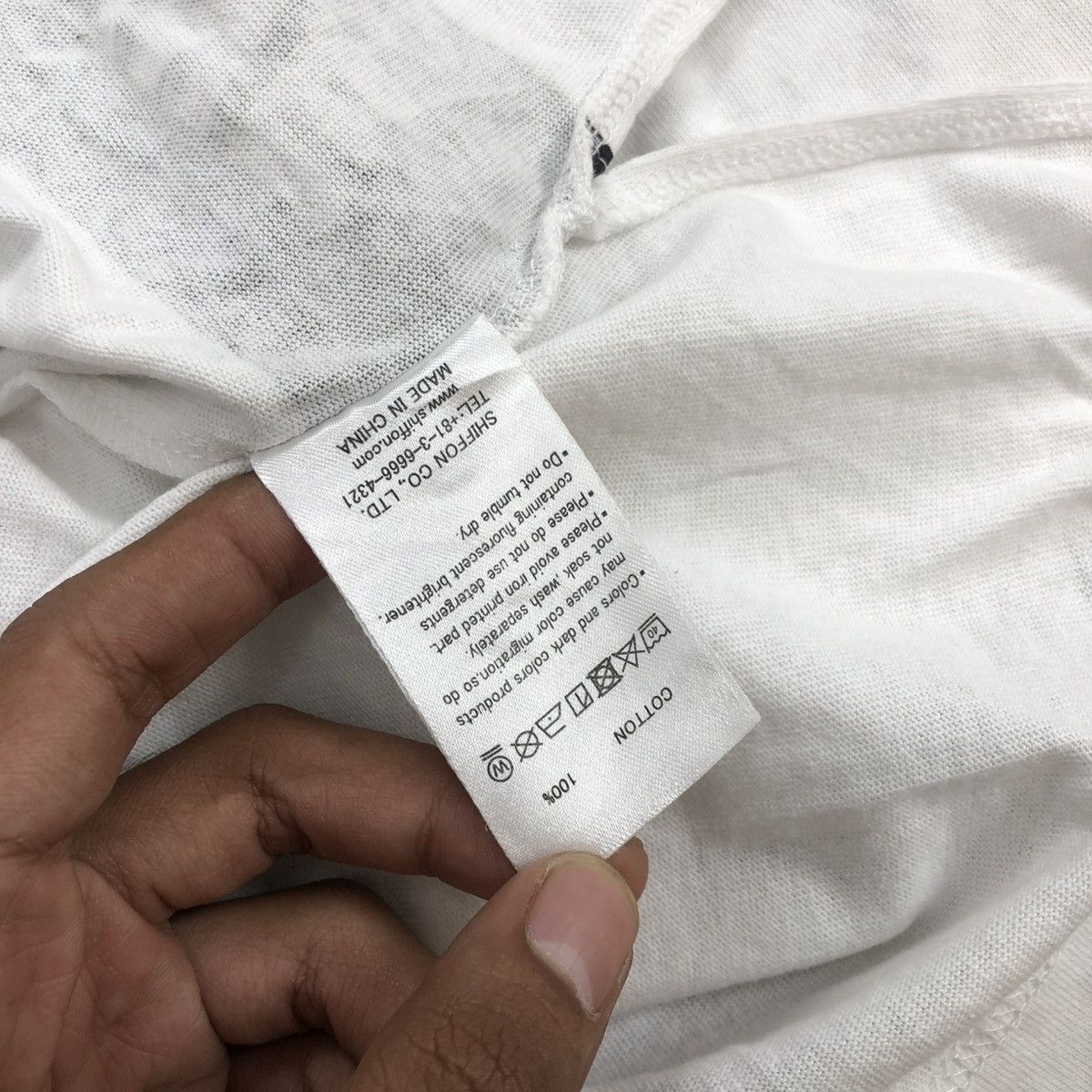 Japanese Brand × Number (N)ine × Takahiromiyashita The Soloist. Vintage Number (N)ine Denim Spell Out White Tee Size US M / EU 48-50 / 2 - 11 Thumbnail