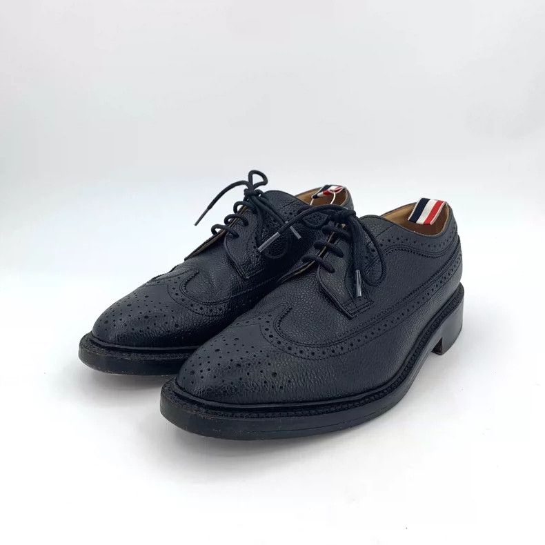 Thom Browne Thom Browne Black brocade carved lace up casual leather sh Size US 9 / EU 42 - 1 Thumbnail
