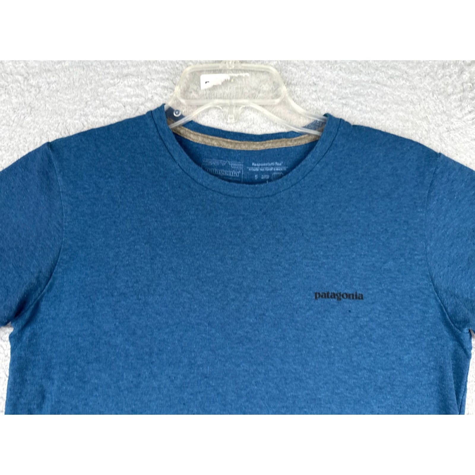 Patagonia Patagonia Shirt Men Adult Small Blue Short Sleeve Crew Cotton Polyester Blend Distressed Logo T-Shirt Outdoor All Seasons Breathing Size US S / EU 44-46 / 1 - 4 Thumbnail